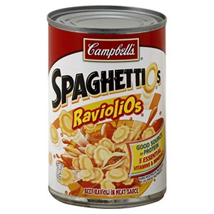 Spaghetti Os. Ravioli