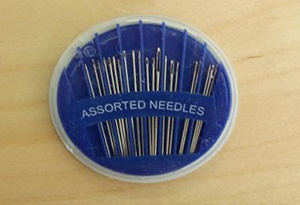 a packet of needles