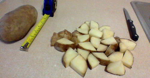 Chop Potatoes How To Make Potato Flakes