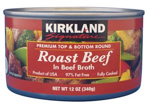 Kirkland Roast Beef in Beef Broth
