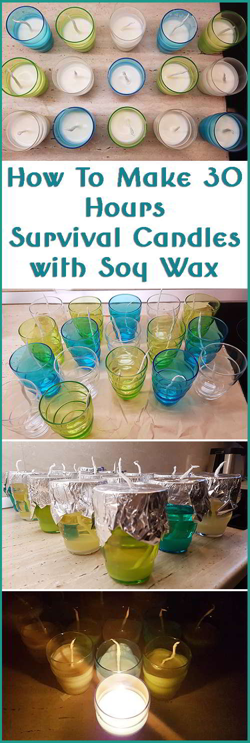 How To Make 30 Hours Survival Candles with Soy Wax