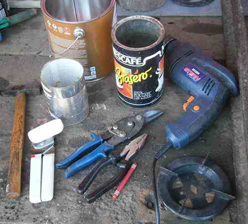 materials needed rocket stove