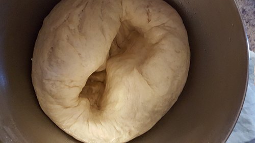 amish sweet bread dough ready for loafs