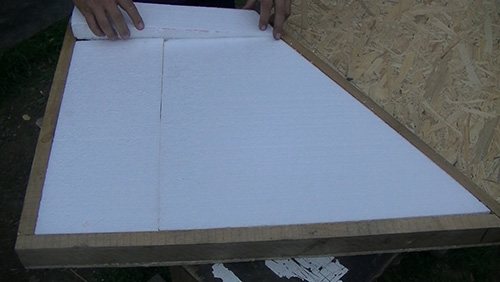 mini greenhouse wood planks with isolation
