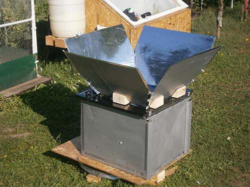 finished solar stove