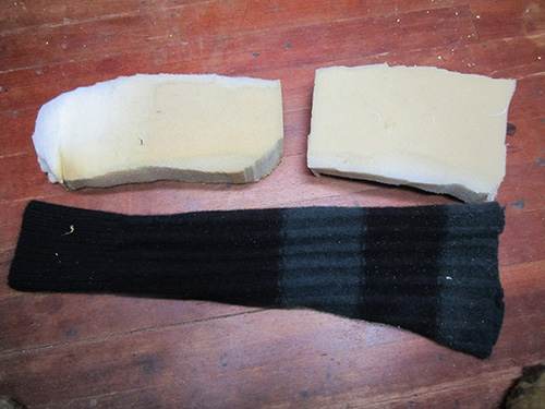 sock for boot with foam
