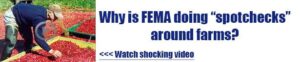 why is fema doing spotchecks around farms