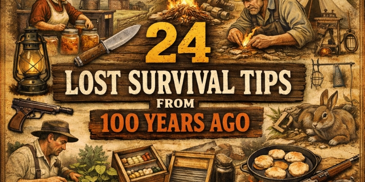 24 survival tips from 100 years ago