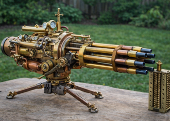 Homemade .22 Cal Steampunk Gatling Gun