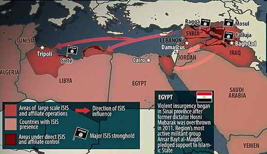 isis map expanding