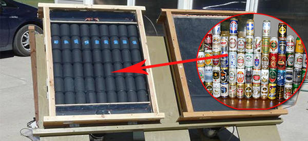 How To Build a Solar Heater Using Aluminum Cans