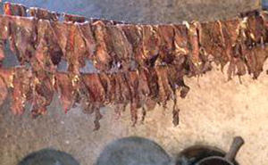 air drying beef jerky