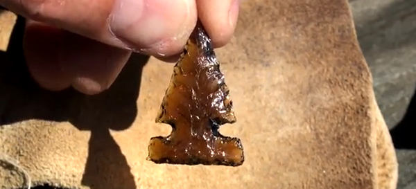 glass arrow head