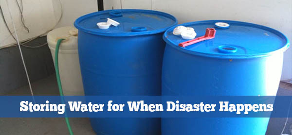 Storing Water for When Disaster Happens