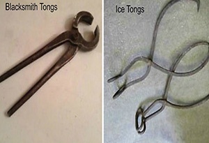 Tongs labelled