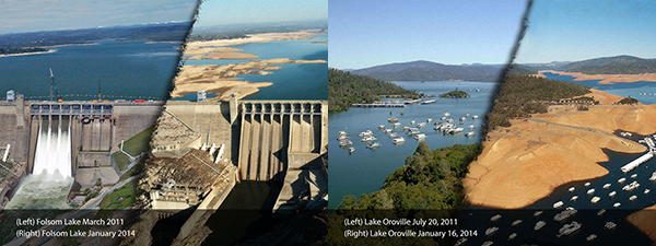 lake folsom-oroville california drought