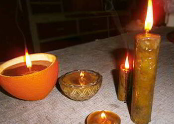 DIY Candles out of Pine Resin