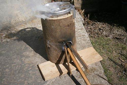 1 log stove rocket stove