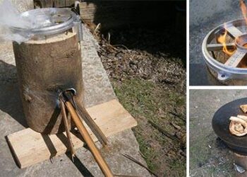 How to Make Your Own Rocket Stoves (part 1 - Log Rocket Stove)