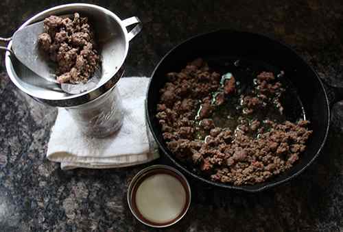 Loading Ground Beef into Canning Jars