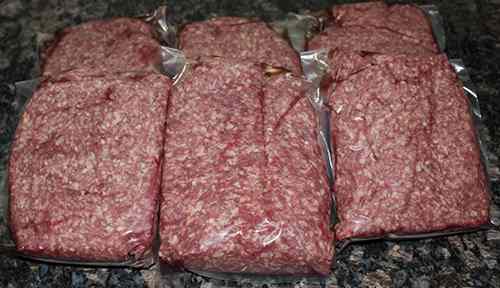Raw Ground Beef for Canning