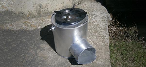 tin can rocket stove