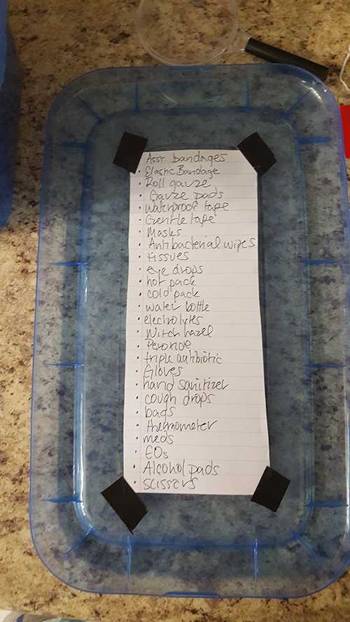 DIY Dollar Store First Aid Kit List