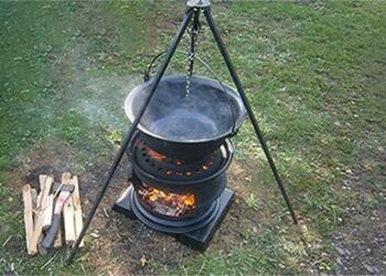 How to Make Your Own Wood Stove from Two Tire Rims