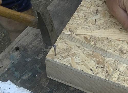 mini greenhouse wood planks nail