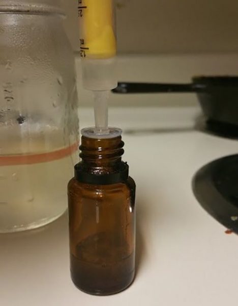 tea tree oil in jar