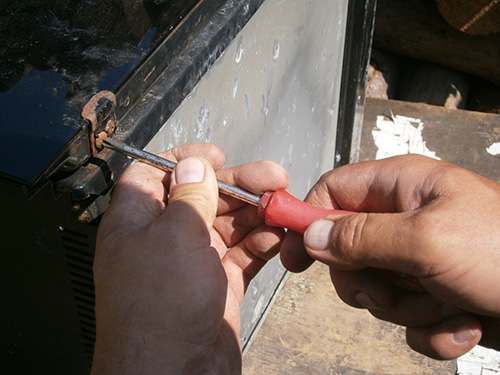 preparing the oven