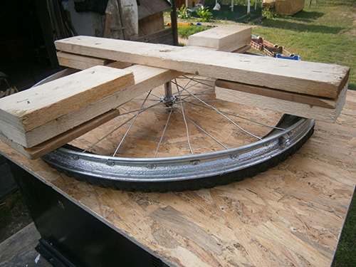 finished frame for solar stove