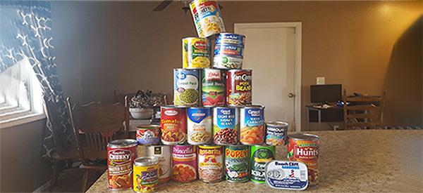 ) Inexpensive canned goods