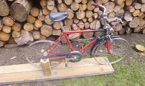 frame for bike generator