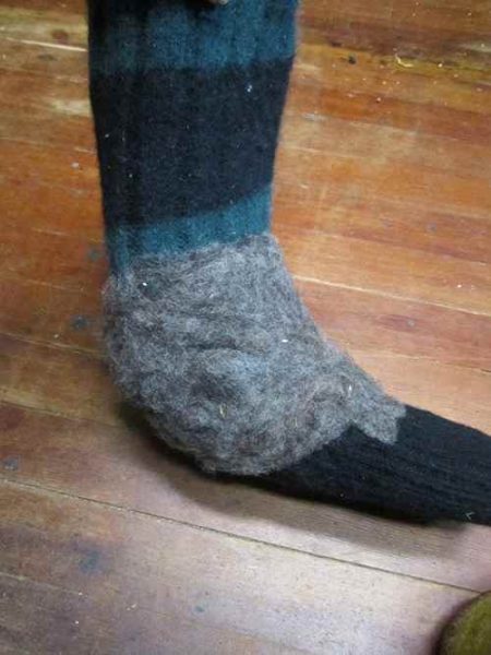 sock for boot snug