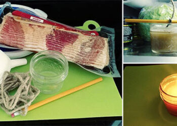 How To Make a Bacon Grease Survival Candle