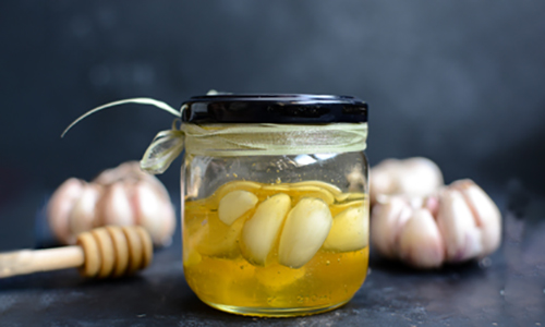 Homemade Fermented Honey Garlic