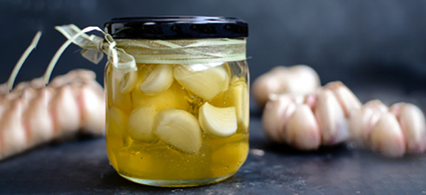 Homemade Fermented Honey Garlic