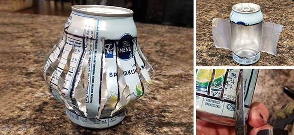 DIY Candle Lantern From A Soda Can