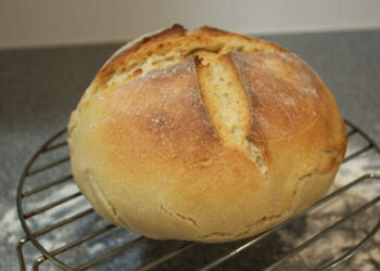 No-Knead Sourdough Bread