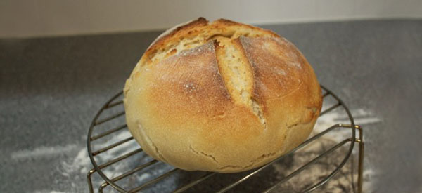 No-Knead Sourdough Bread