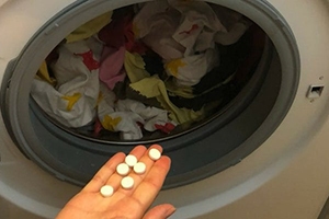 Laundry aspirin
