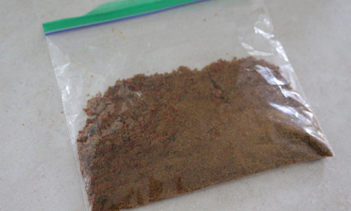  stored my mixture in a Ziploc bag