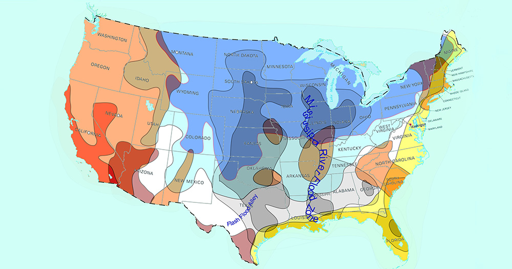 US Natural Disasters Map What Calamity Do You Need To Prepare For US Natural Disasters Map 0