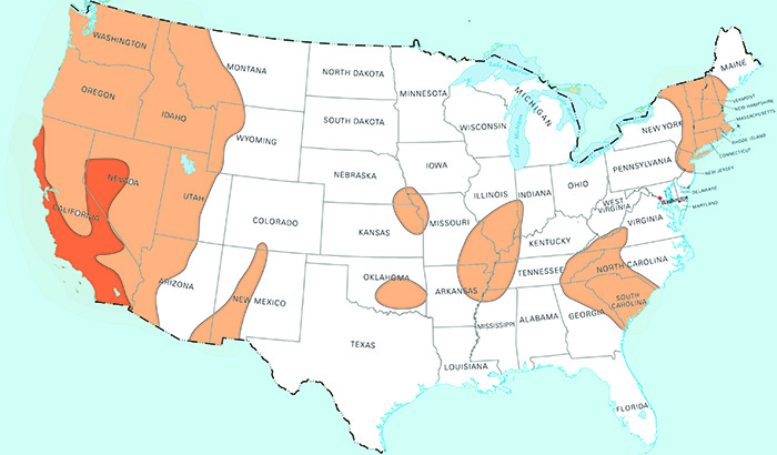 US Natural Disasters Map. What Calamity Do You Need To Prepare For?