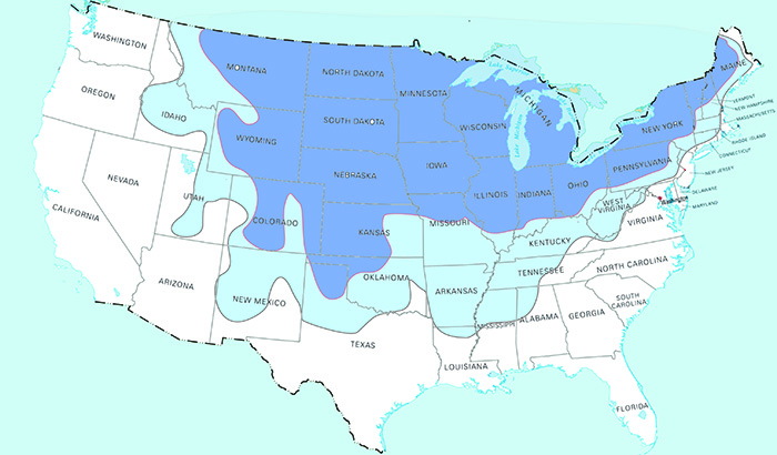 Severe Winter Storms Map
