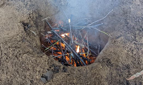 Dig A Native American Dakota Fire Hole, How To Dig A Dakota Fire Pit