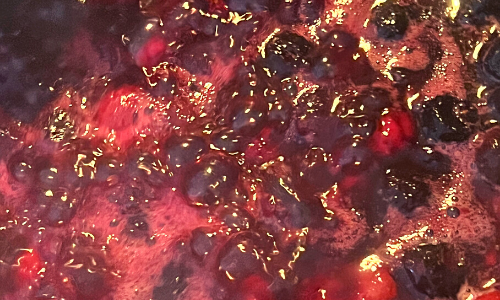 Berries break down while cooking