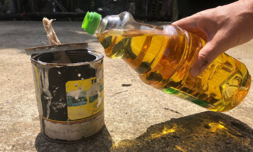 DIY Tin Oil Lamp In Case Of A Power Outage