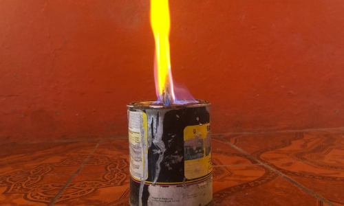 DIY Tin Oil Lamp In Case Of A Power Outage